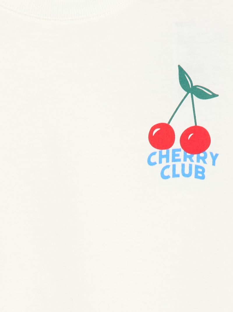 Ensemble pyjama court - 2 pièces Blanc - Kiabi