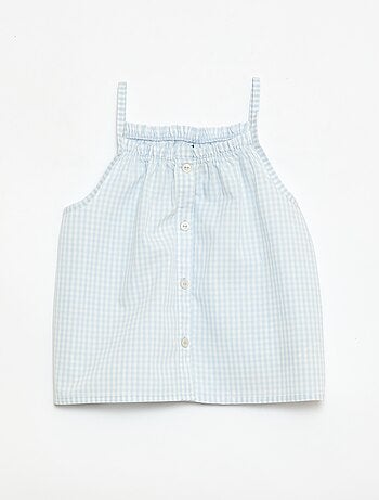 Ensemble pyjama court à motif Vichy - 2 pièces