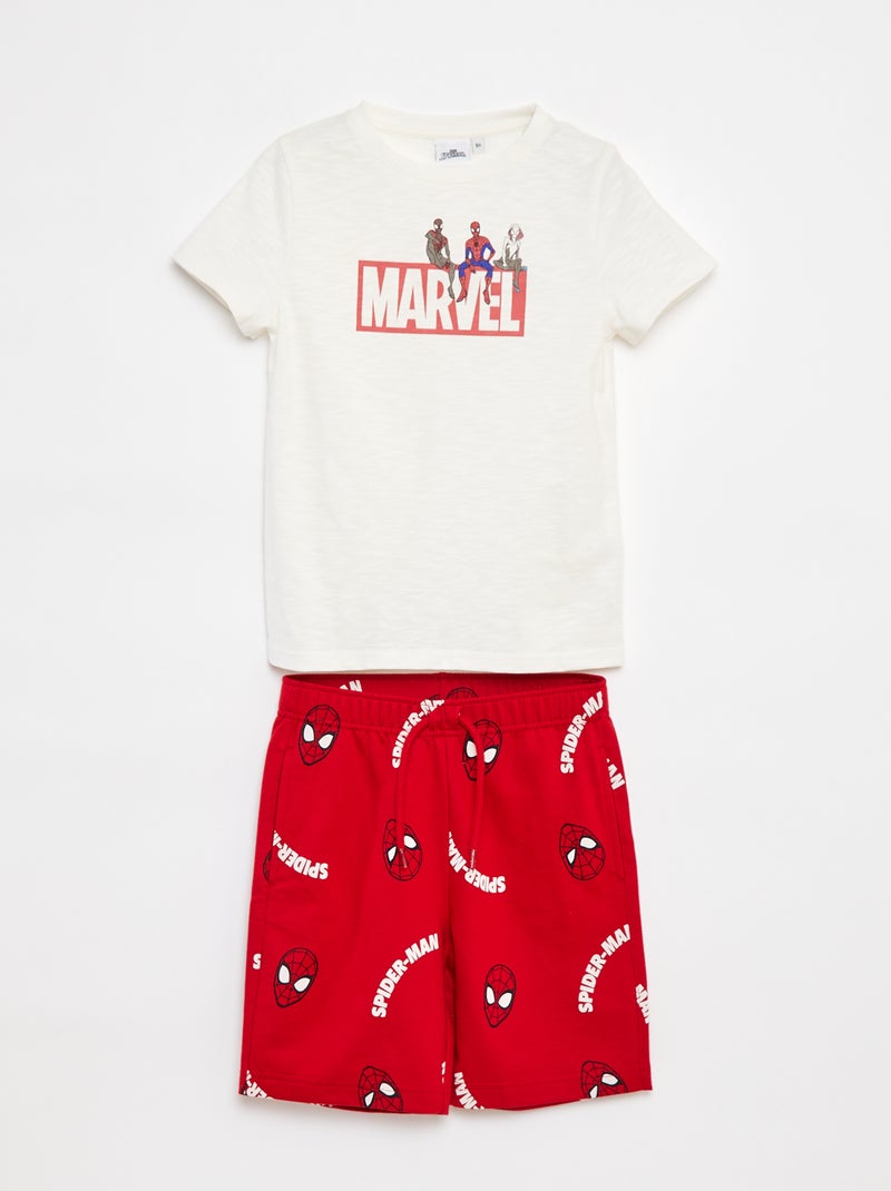 Ensemble pyjama court 'Avengers' - 2 pièces BLANC - Kiabi