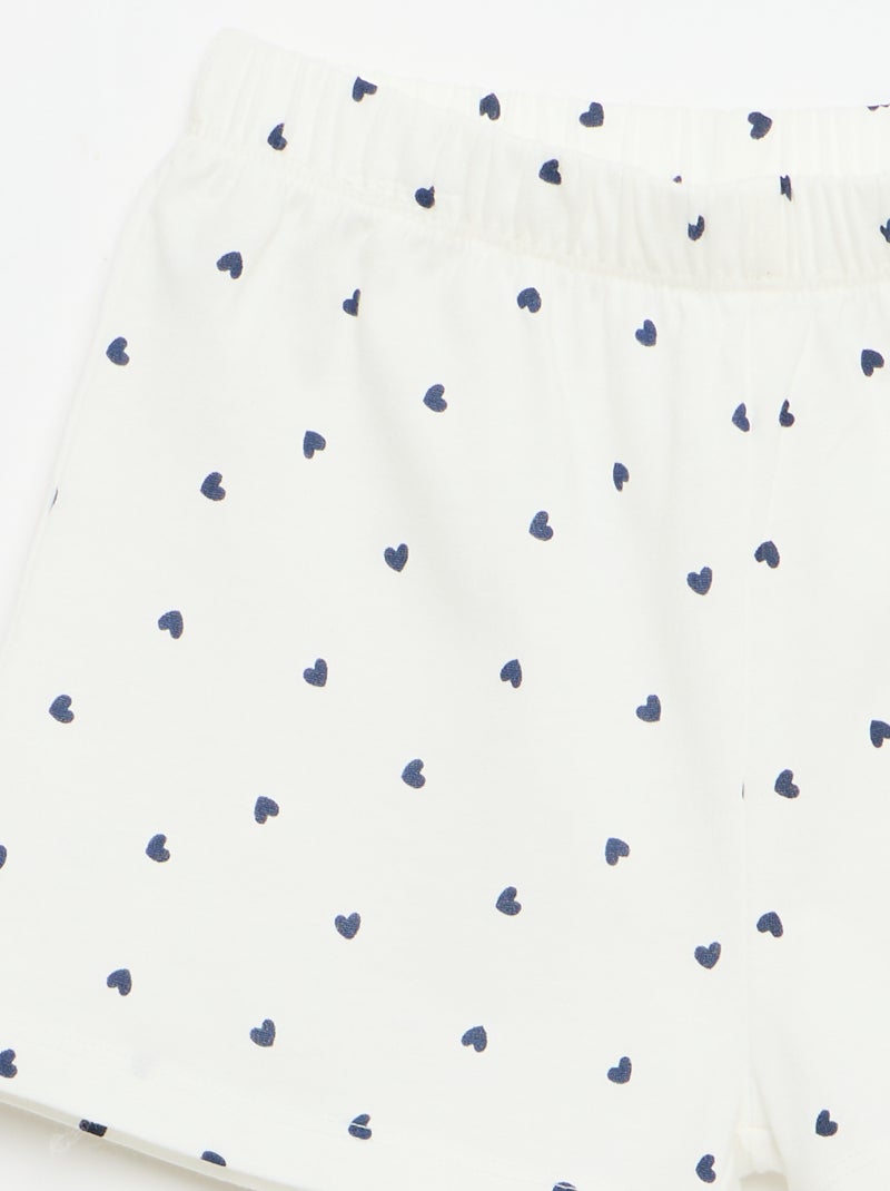 Ensemble pyjama court débardeur + short - 2 pièces Bleu - Kiabi