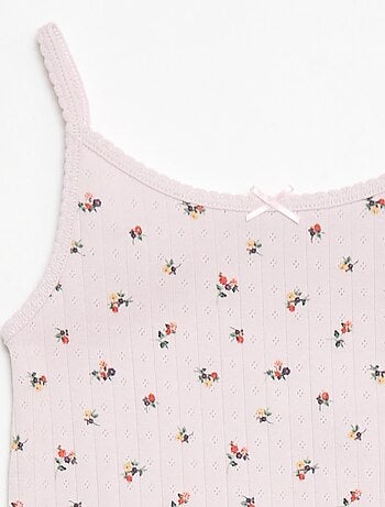 Ensemble pyjama court débardeur + short à motif - 2 pièces