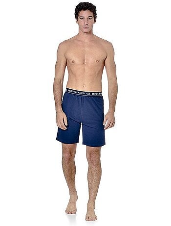 Ensemble pyjama court homme avec t-shirt col v dom serge blanco