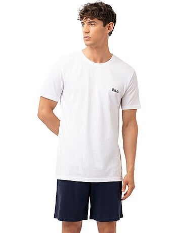 Ensemble pyjama court homme en coton jersey fila