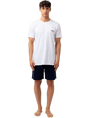 Ensemble pyjama court homme en coton jersey fila