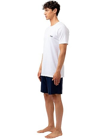 Ensemble pyjama court homme en coton jersey fila