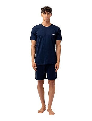 Ensemble pyjama court homme en coton jersey fila