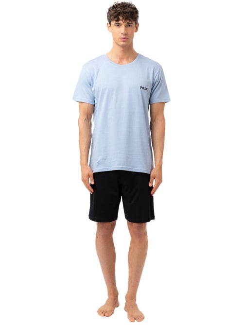Ensemble pyjama court homme en coton jersey fila - Kiabi Ensemble pyjama court homme en coton jersey fila - Kiabi