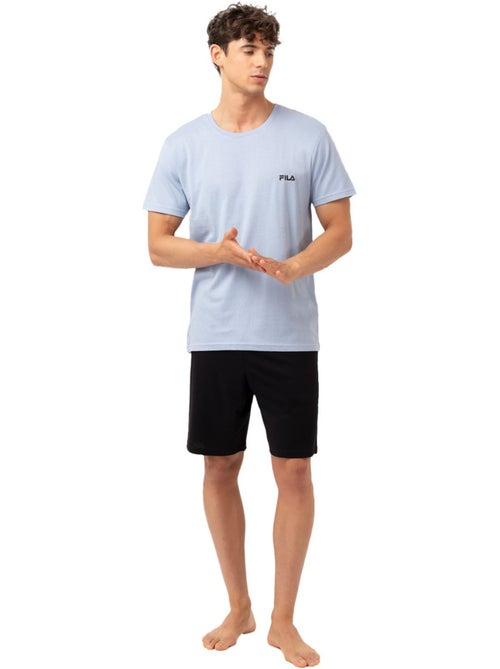 Ensemble pyjama court homme en coton jersey fila - Kiabi Ensemble pyjama court homme en coton jersey fila - Kiabi