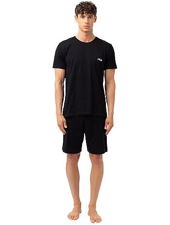 Ensemble pyjama court homme en coton jersey fila