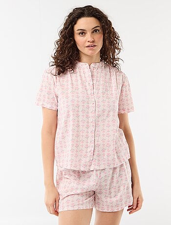 Ensemble pyjama court imprimé - 2 pièces