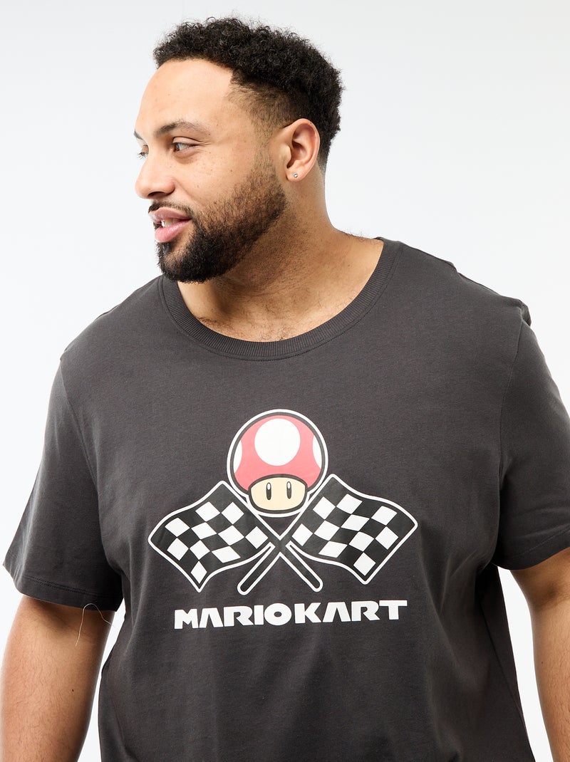Ensemble pyjama court 'Nintendo' 'Mario kart' 'Toad' - 2 pièces Noir - Kiabi