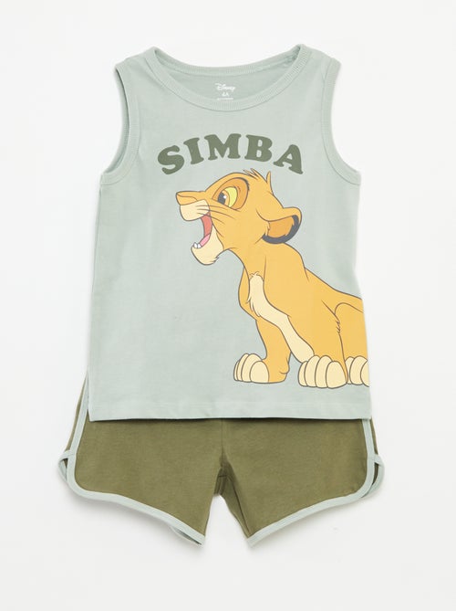 Ensemble pyjama court 'Roi Lion' - 2 pièces - Kiabi