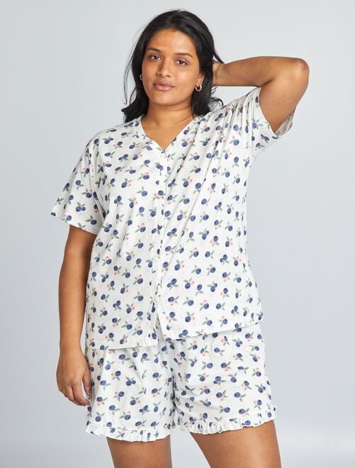 Ensemble pyjama court short + t-shirt - 2 pièces - Kiabi