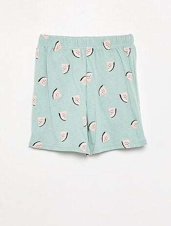 Ensemble pyjama court short + t-shirt - 2 pièces