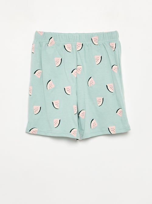 Ensemble pyjama court short + t-shirt - 2 pièces - Kiabi