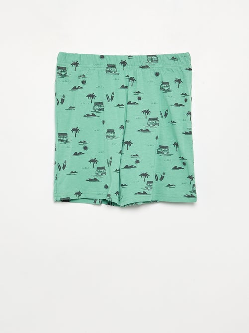 Ensemble pyjama court short + t-shirt - 2 pièces - Kiabi