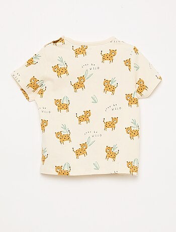 Ensemble pyjama court t-shirt + short - 2 pièces