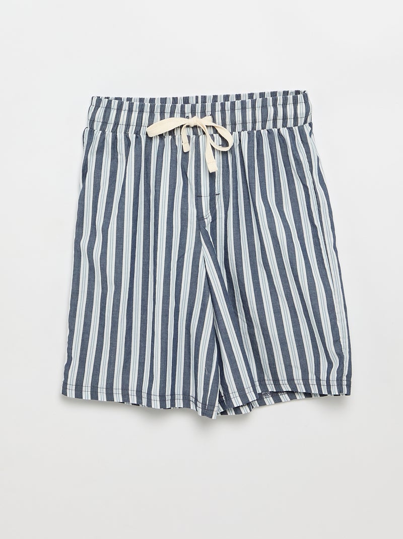 Ensemble pyjama court t-shirt + short - 2 pièces Bleu - Kiabi