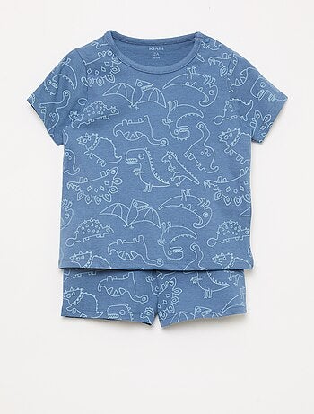 Ensemble pyjama court t-shirt + short - 2 pièces