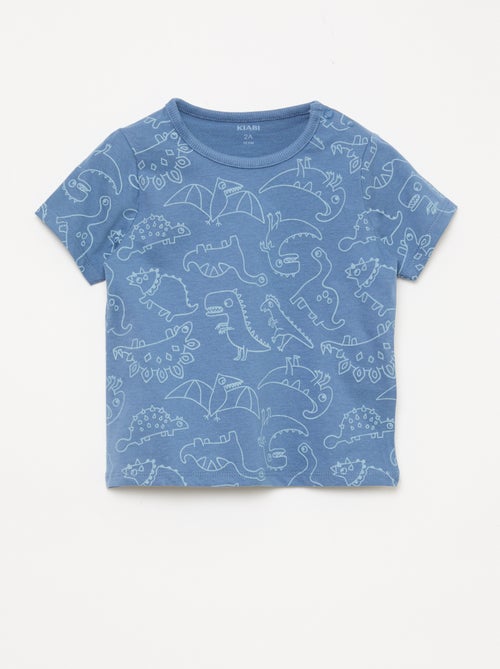 Ensemble pyjama court t-shirt + short - 2 pièces - Kiabi