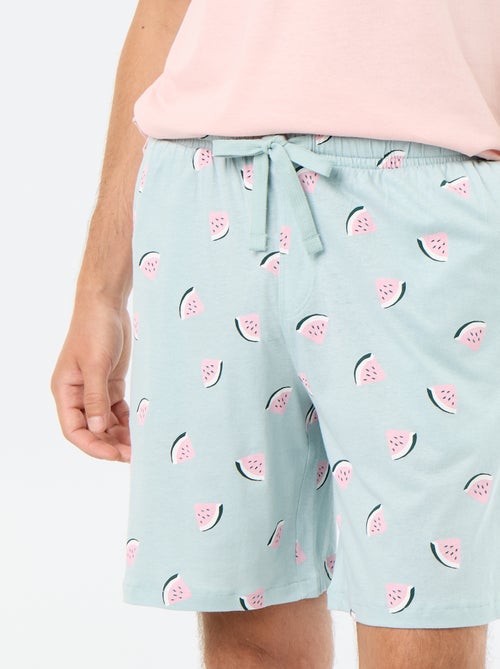 Ensemble pyjama court t-shirt + short - 2 pièces - Kiabi Ensemble pyjama court t-shirt + short - 2 pièces - Kiabi