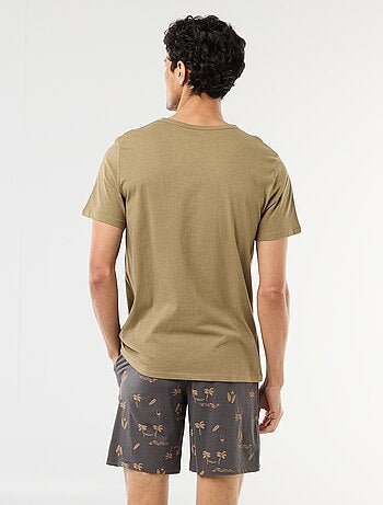 Ensemble pyjama court t-shirt + short - 2 pièces