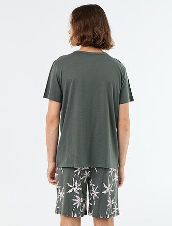 Ensemble pyjama court t-shirt + short - 2 pièces