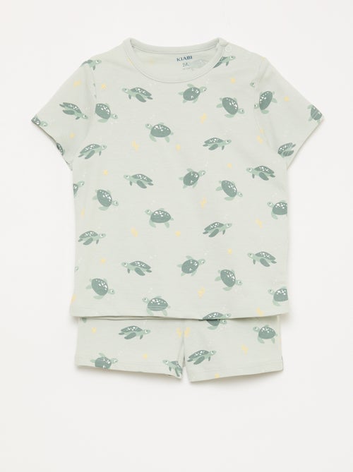 Ensemble pyjama court t-shirt + short - 2 pièces - Kiabi