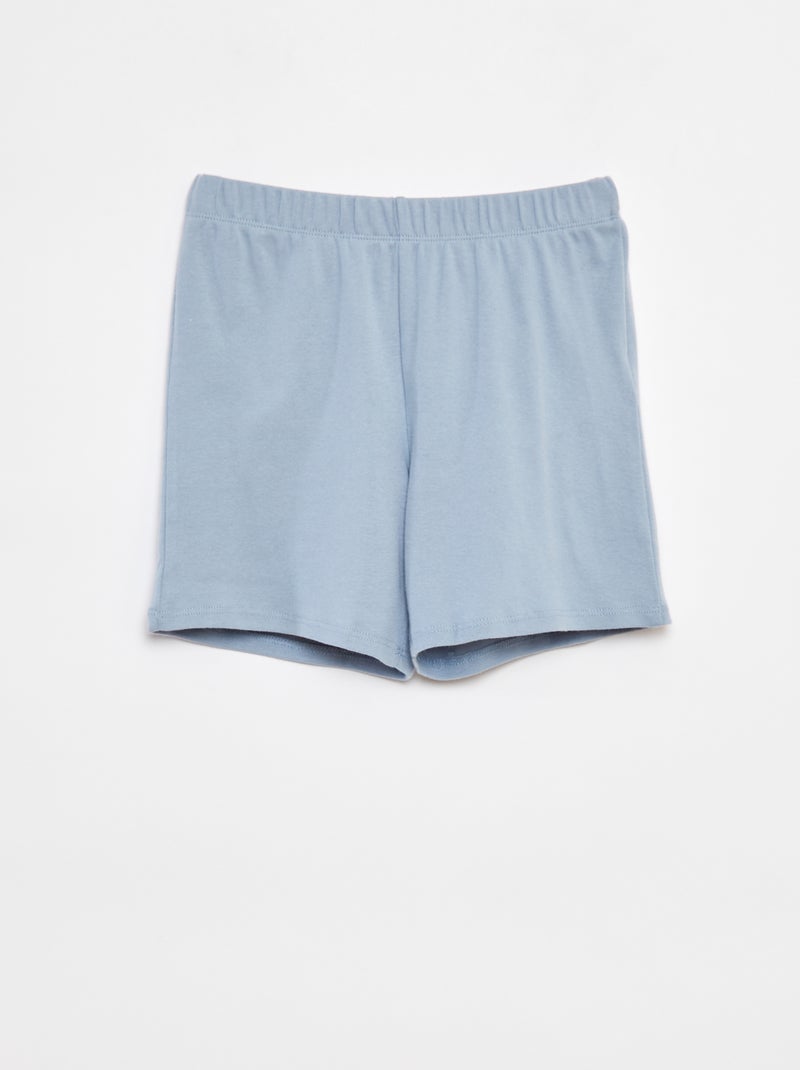 Ensemble pyjama court t-shirt + short avec imprimés - 2 pièces MARRON - Kiabi