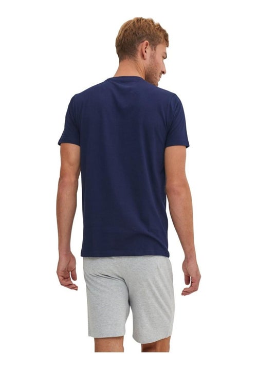 Ensemble pyjama court tshirt col rond homme en coton serge blanco - Kiabi Ensemble pyjama court tshirt col rond homme en coton serge blanco - Kiabi
