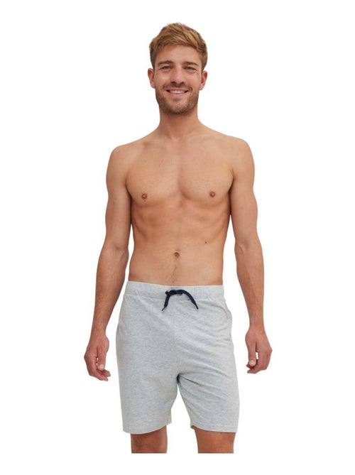 Ensemble pyjama court tshirt col rond homme en coton serge blanco - Kiabi Ensemble pyjama court tshirt col rond homme en coton serge blanco - Kiabi