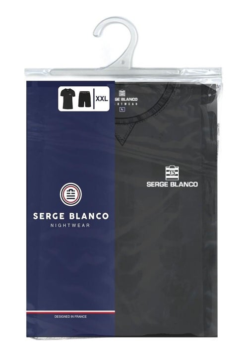 Ensemble pyjama court tshirt col rond homme en coton serge blanco - Kiabi Ensemble pyjama court tshirt col rond homme en coton serge blanco - Kiabi