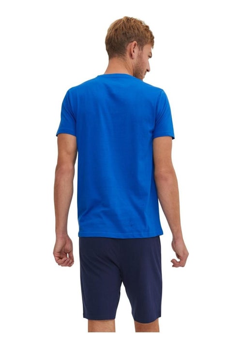 Ensemble pyjama court tshirt col v homme en coton serge blanco - Kiabi Ensemble pyjama court tshirt col v homme en coton serge blanco - Kiabi