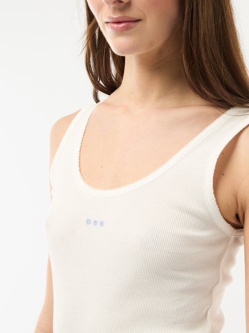 Ensemble pyjama court vichy - 2 pièces - Kiabi