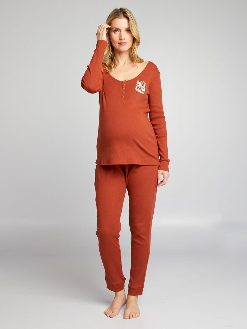 Pyjama De Grossesse En Coton Pour Femmes Enceinte