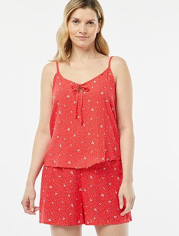 Ensemble pyjama débardeur + short imprimé