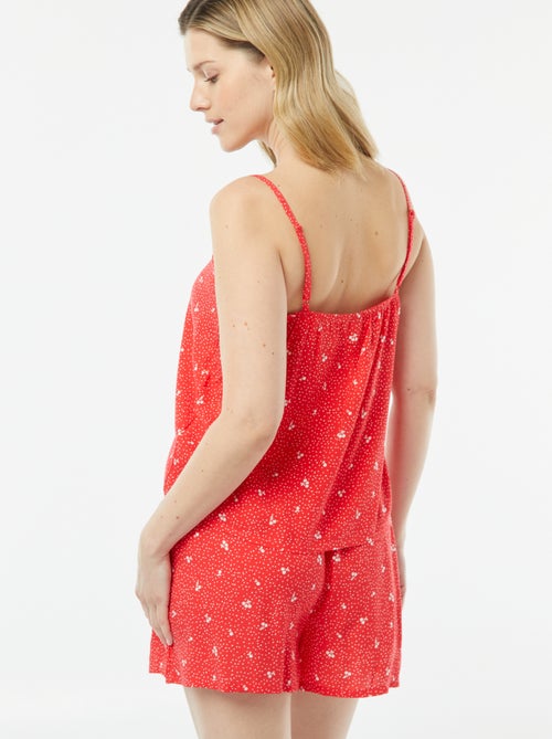 Ensemble pyjama débardeur + short imprimé - Kiabi