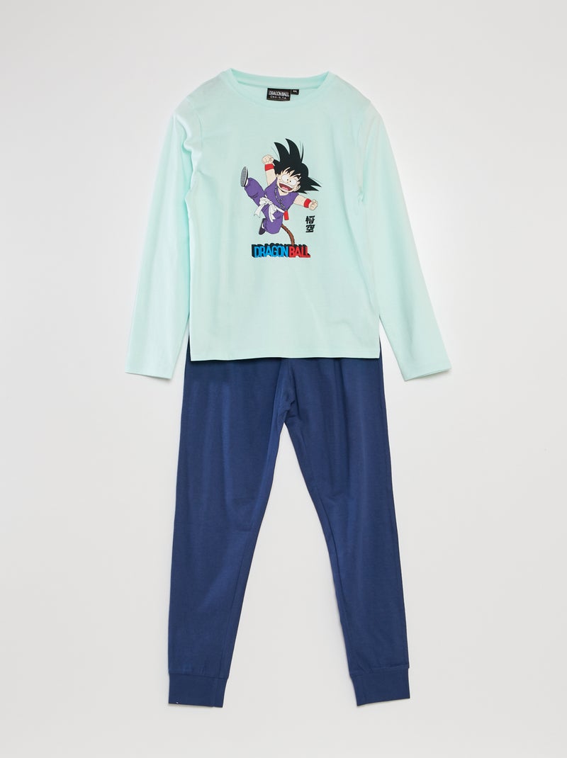 Ensemble pyjama 'Dragon Ball Z' t-shirt + pantalon - 2 pièces Bleu - Kiabi