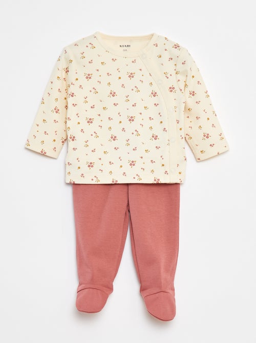 Ensemble pyjama en coton - 2 pièces - Kiabi