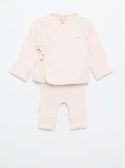 Ensemble pyjama en coton - 2 pièces - Kiabi