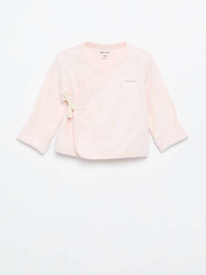 Ensemble pyjama en coton - 2 pièces Rose - Kiabi
