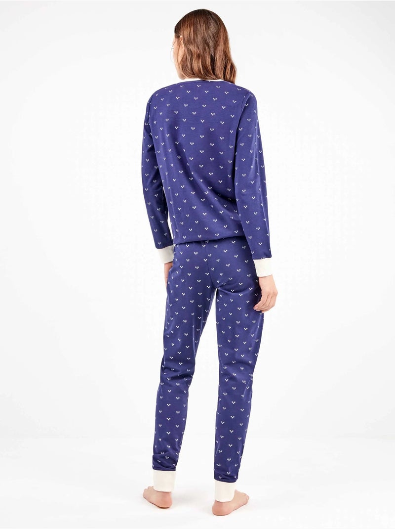 Ensemble pyjama en coton avec des coeurs Multicolore - Kiabi