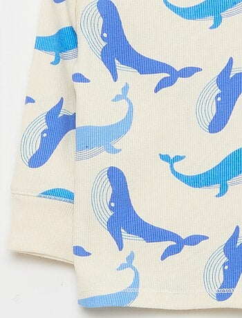 Ensemble pyjama en coton côtelé - 2 pièces