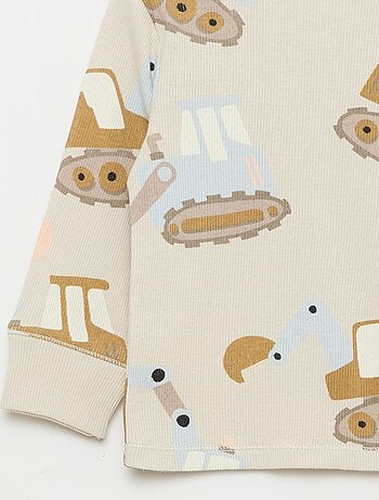 Ensemble pyjama en coton côtelé - 2 pièces