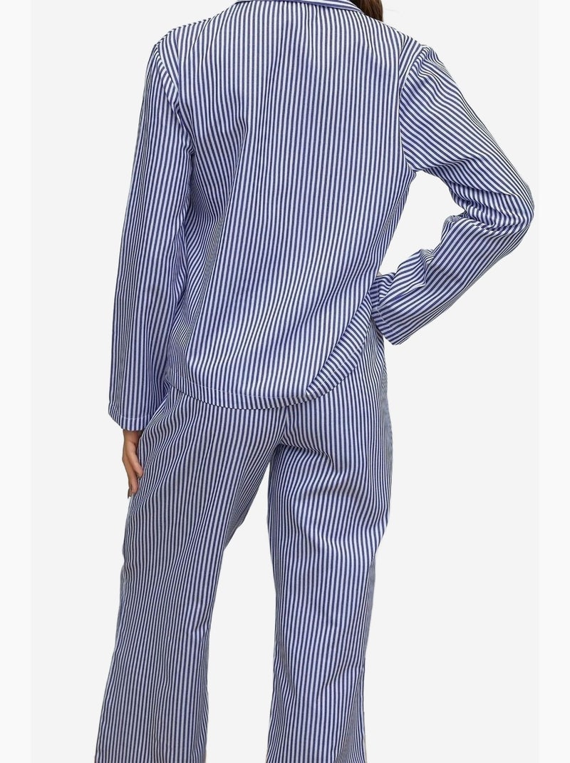Ensemble pyjama en coton rayé hiccup Bleu ciel - Kiabi