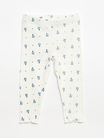 Ensemble pyjama en maille pointelle - 2 pièces