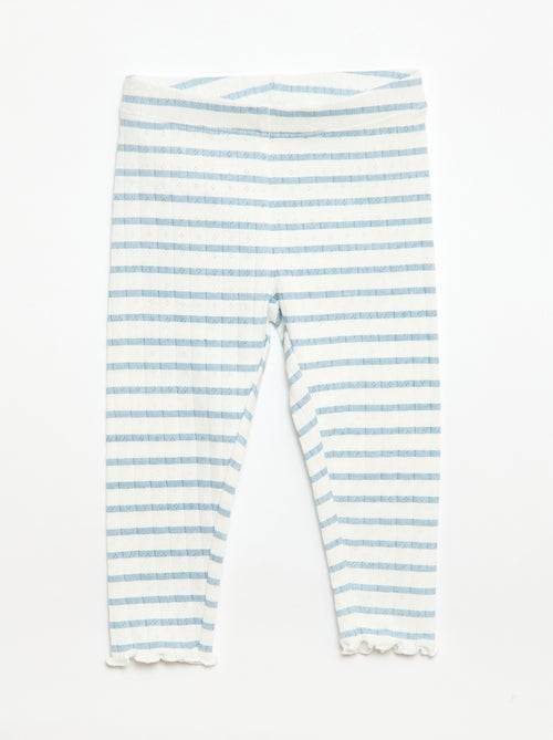 Ensemble pyjama en maille pointelle - 2 pièces - Kiabi