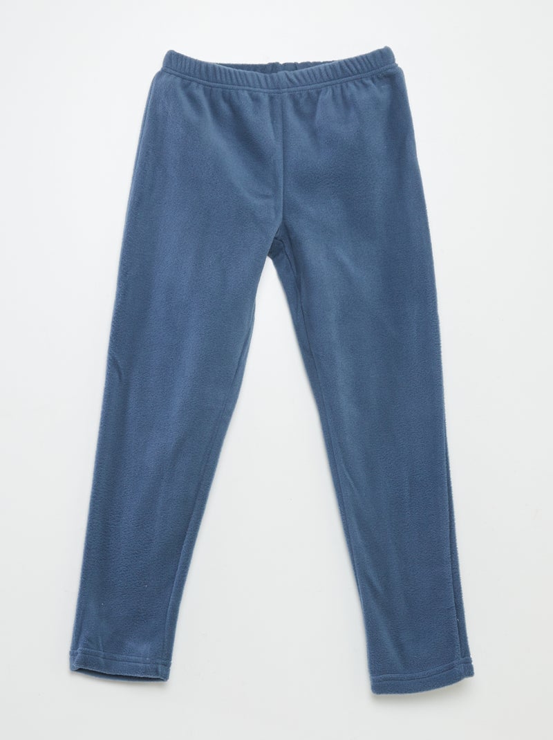 Ensemble pyjama en polaire - 2 pièces Bleu - Kiabi
