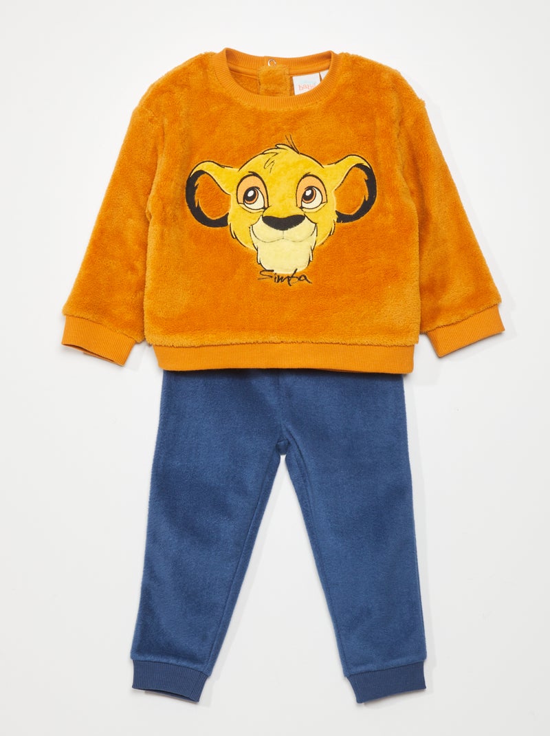 Ensemble pyjama en polaire 'Disney' - 2 pièces Marron - Kiabi