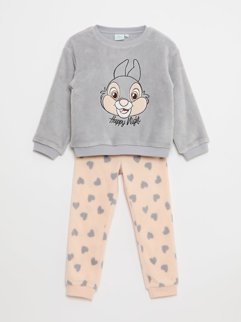 Ensemble pyjama en polaire 'Panpan' 'Disney' Gris - Kiabi